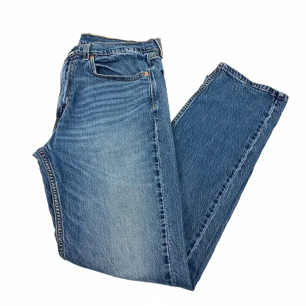 Levi's Blue Jeans Straight Regular 34 | Men’s Cotton Blend